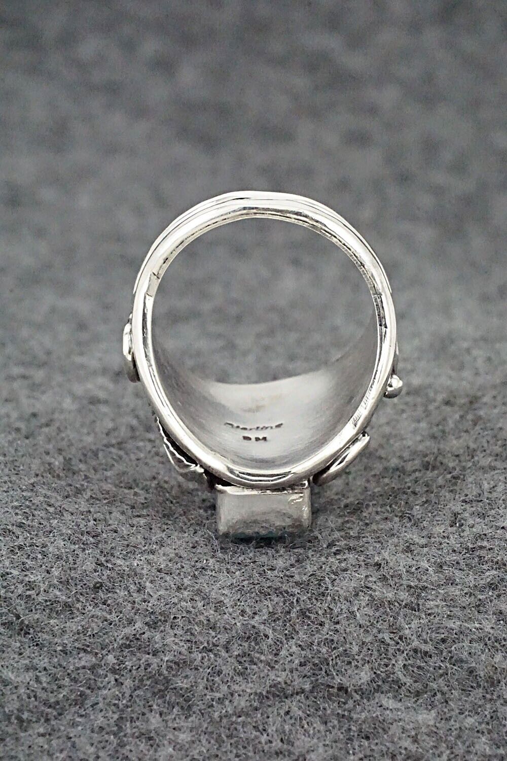 Turquoise & Sterling Silver Ring - Darrell Morgan - Size 9