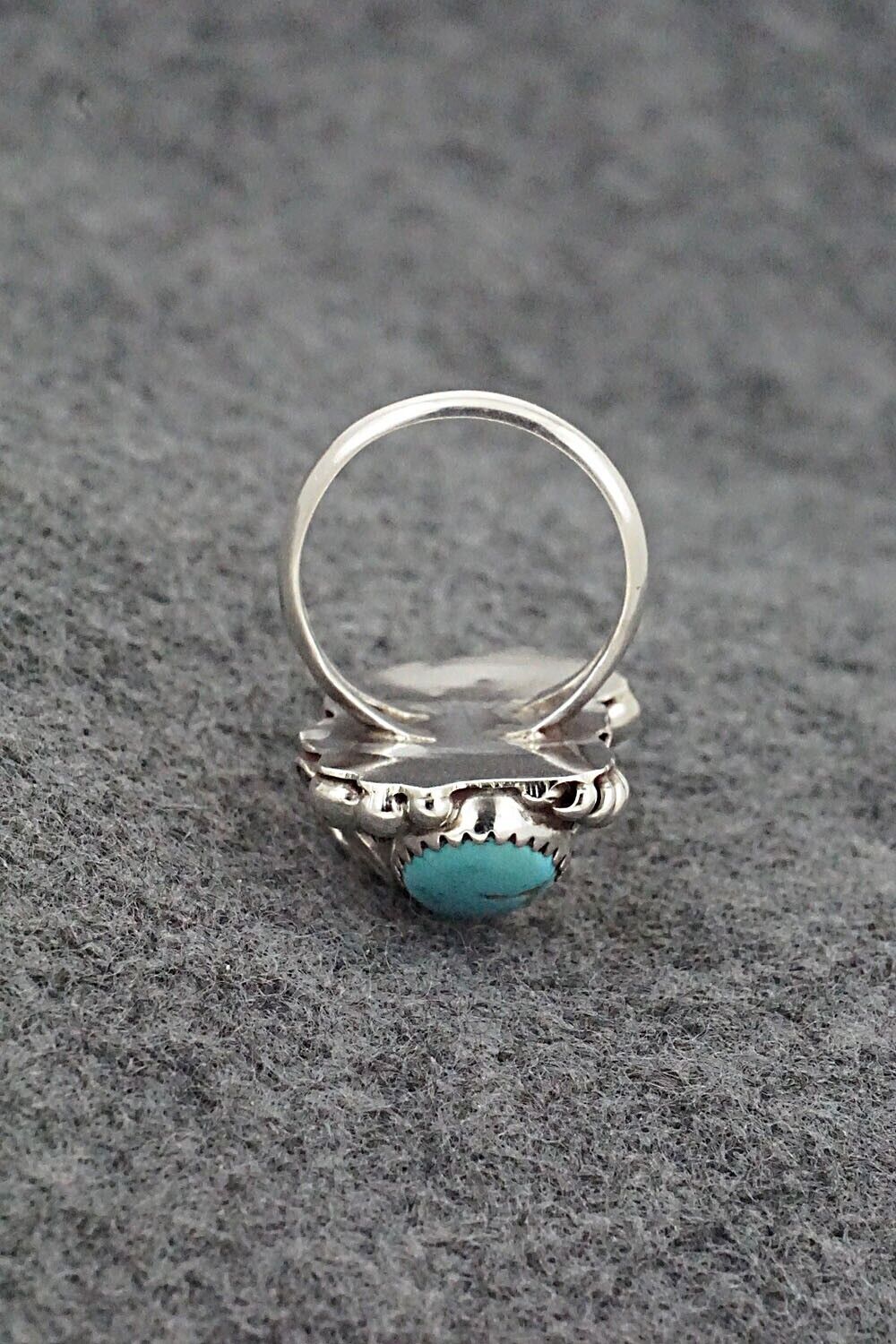 Turquoise & Sterling Silver Ring - Max Calladitto - Size 5.5