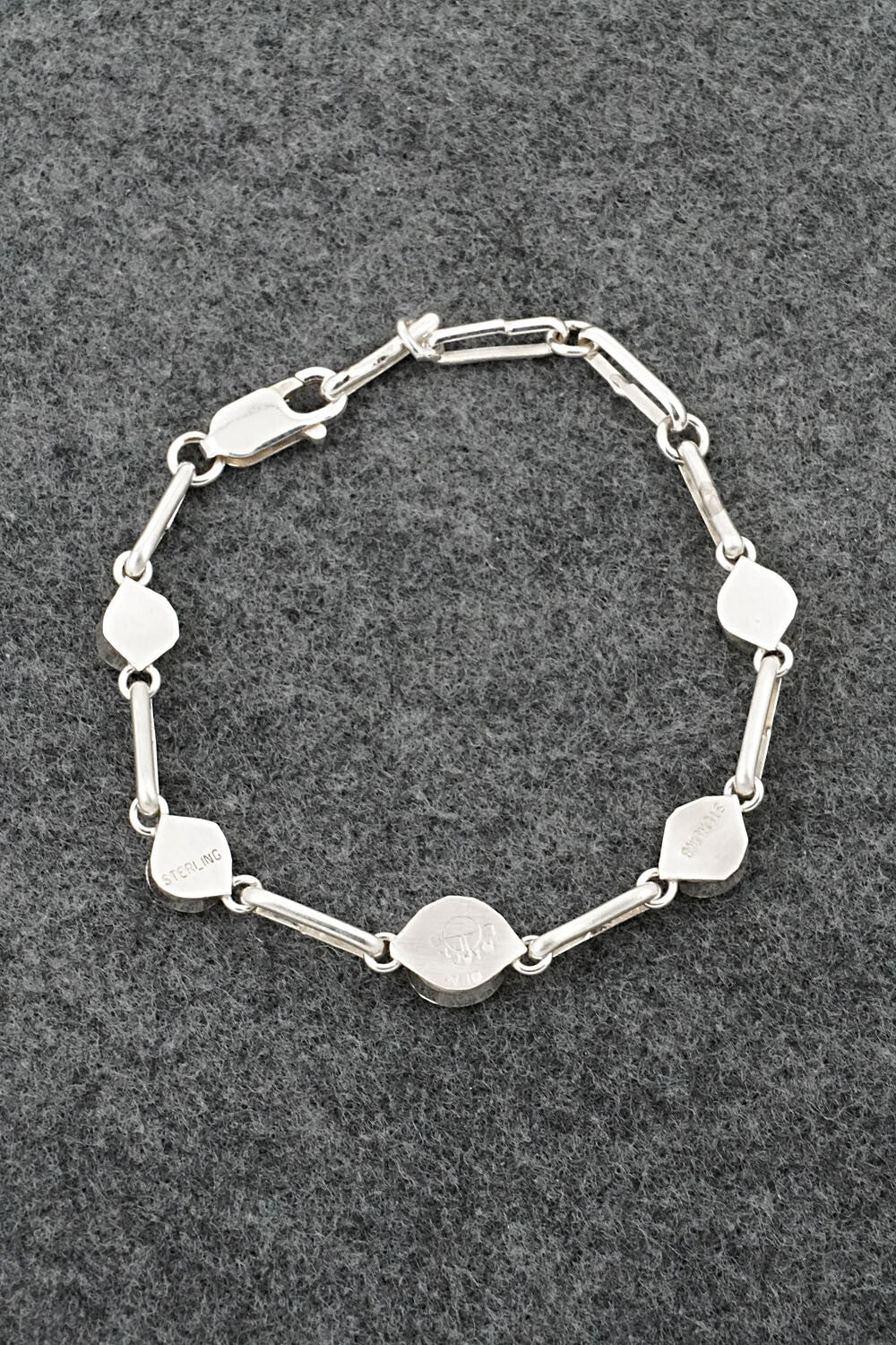Multi-Stone & Sterling Silver Link Bracelet - Ola Eriacho