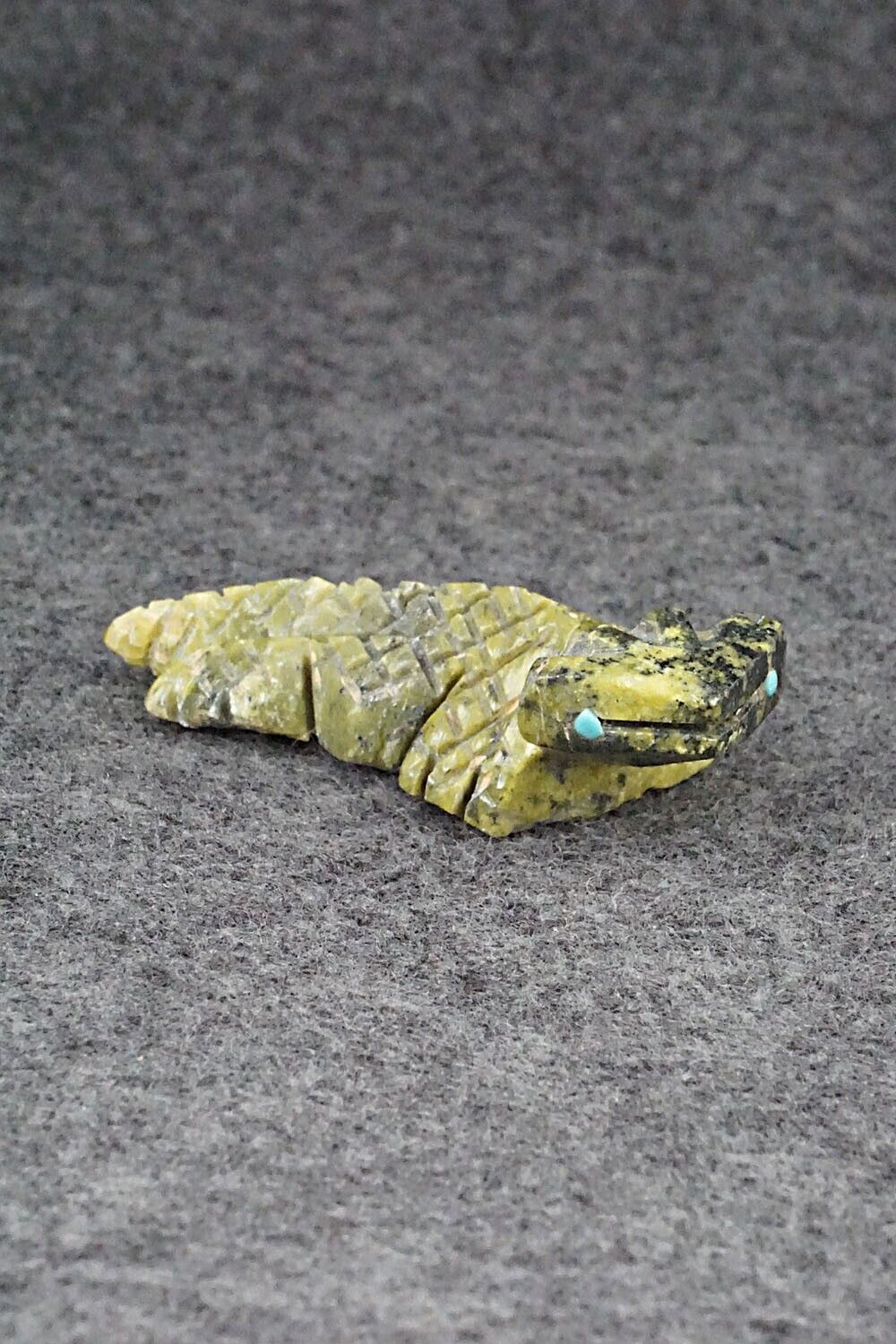 Horned Toad Zuni Fetish Carving - Carl Etsate