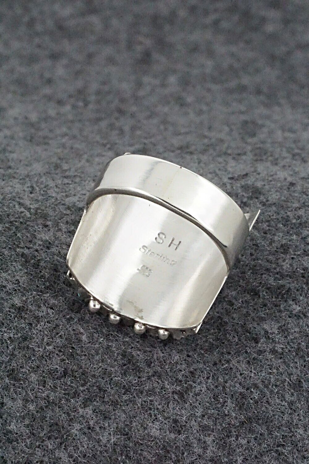 Turquoise & Sterling Silver Ring - Stephen Haloo - Size 8.5