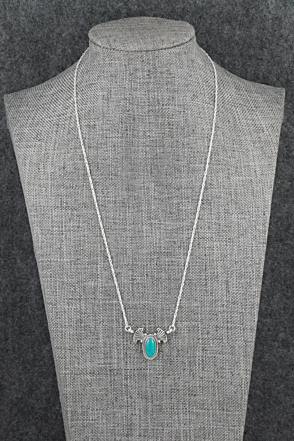 Turquoise & Sterling Silver Necklace - Verley Betone