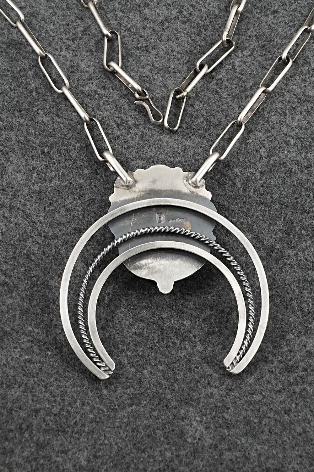 Turquoise & Sterling Silver Necklace - Raymond Delgarito