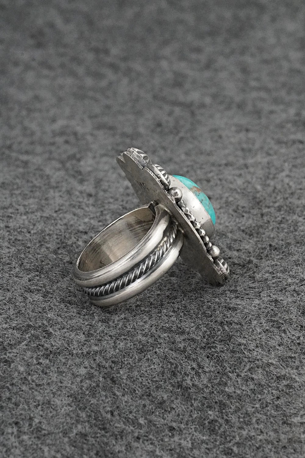 Turquoise & Sterling Silver Ring - Michael Calladitto - Size 7