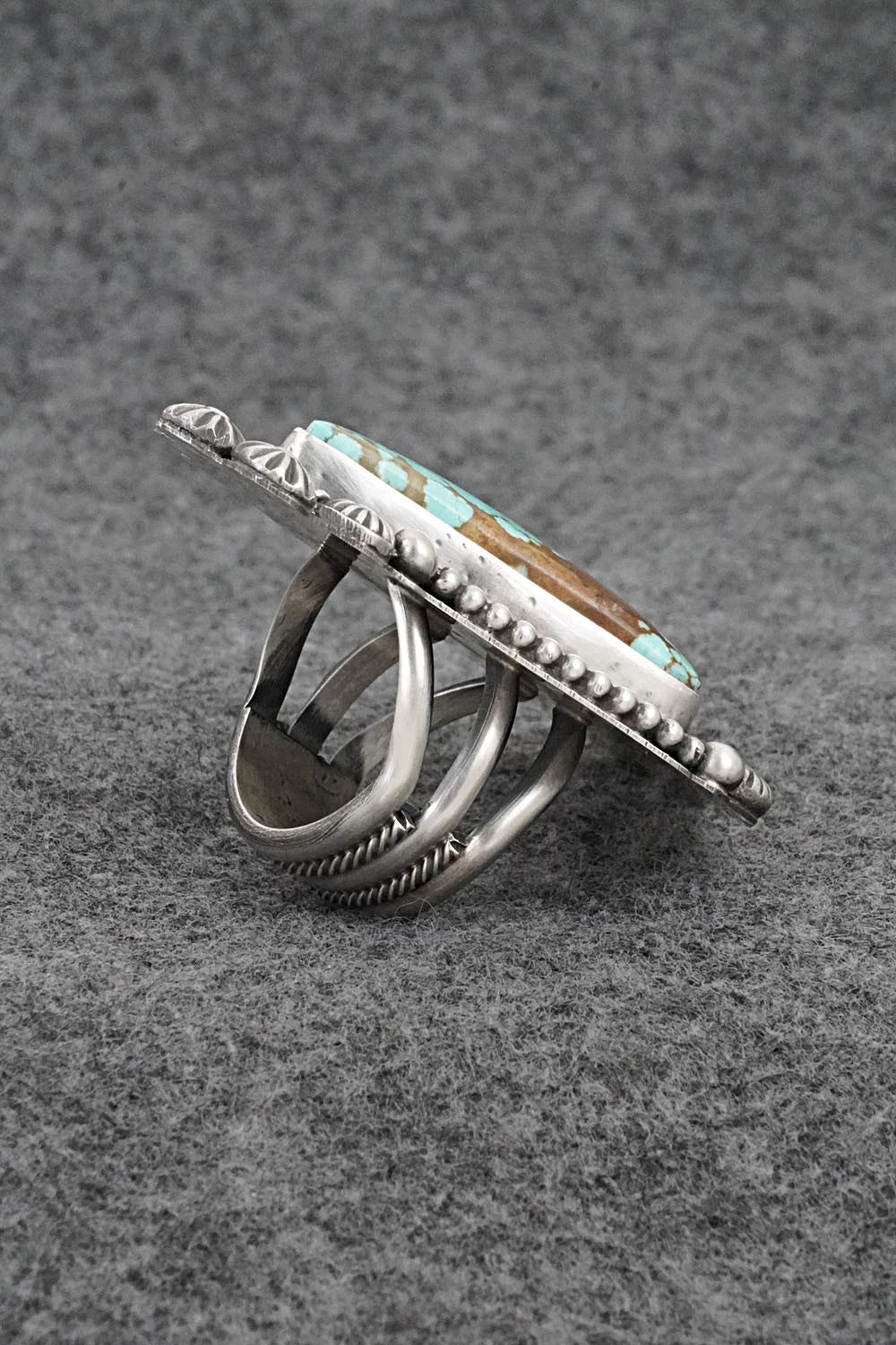 Turquoise & Sterling Silver Ring - Michael Calladitto - Size 7.5