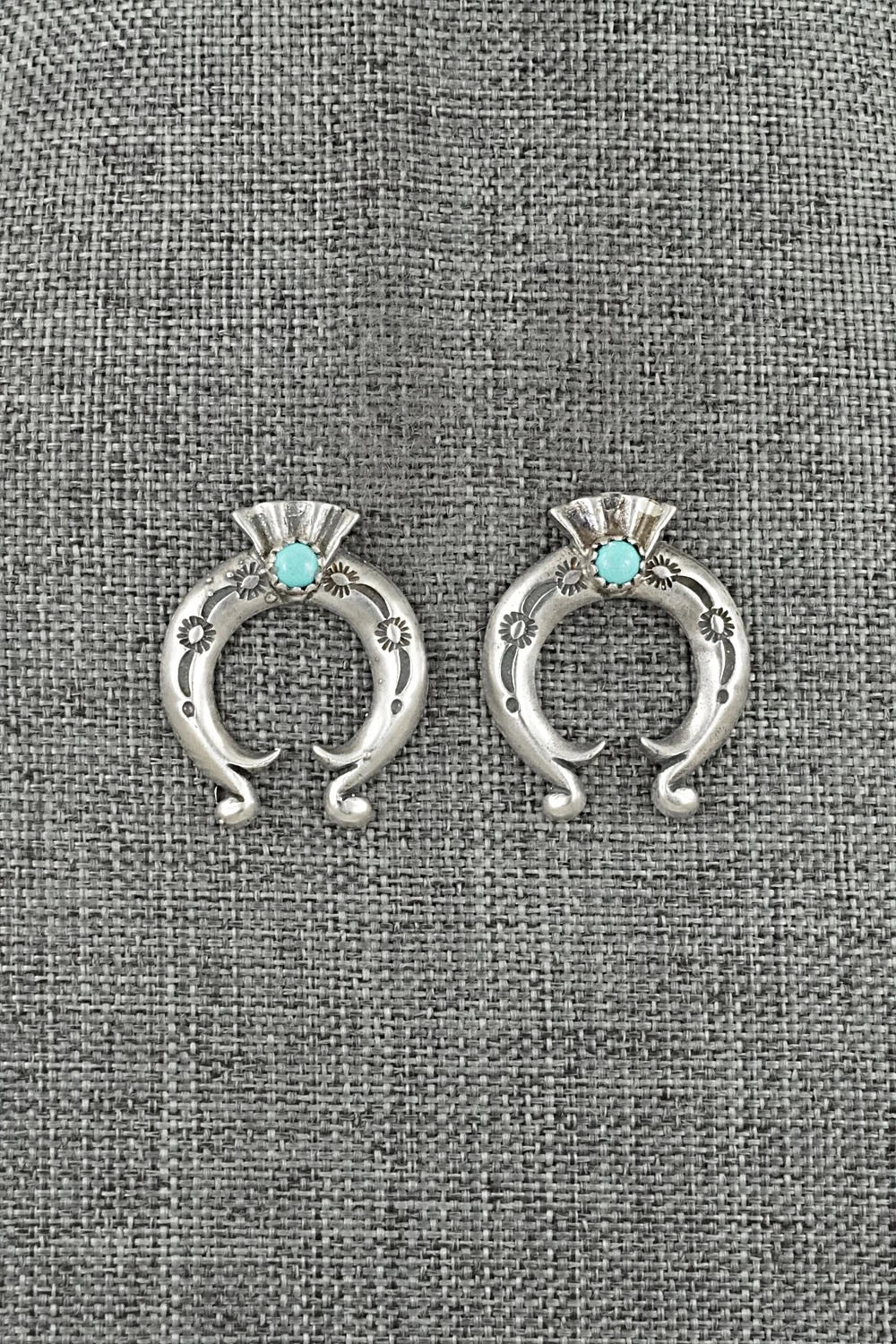 Turquoise & Sterling Silver Earrings - Adrienne Gordon