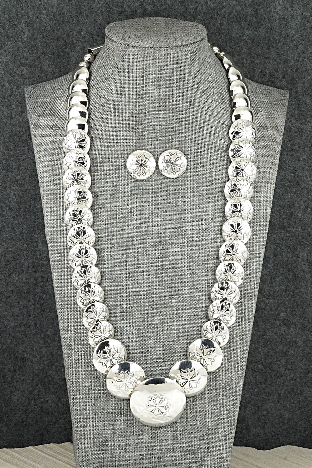 Sterling Silver Necklace and Earrings Set - Tim Thompson