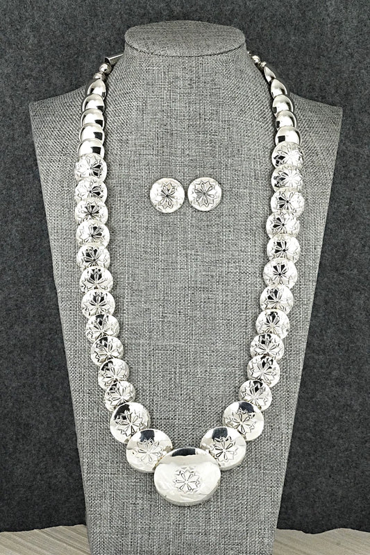 Sterling Silver Necklace and Earrings Set - Tim Thompson