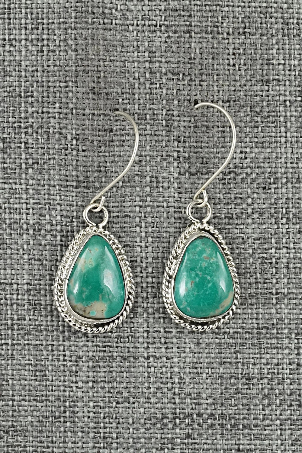 Turquoise & Sterling Silver Earrings - Rosemary Saunders