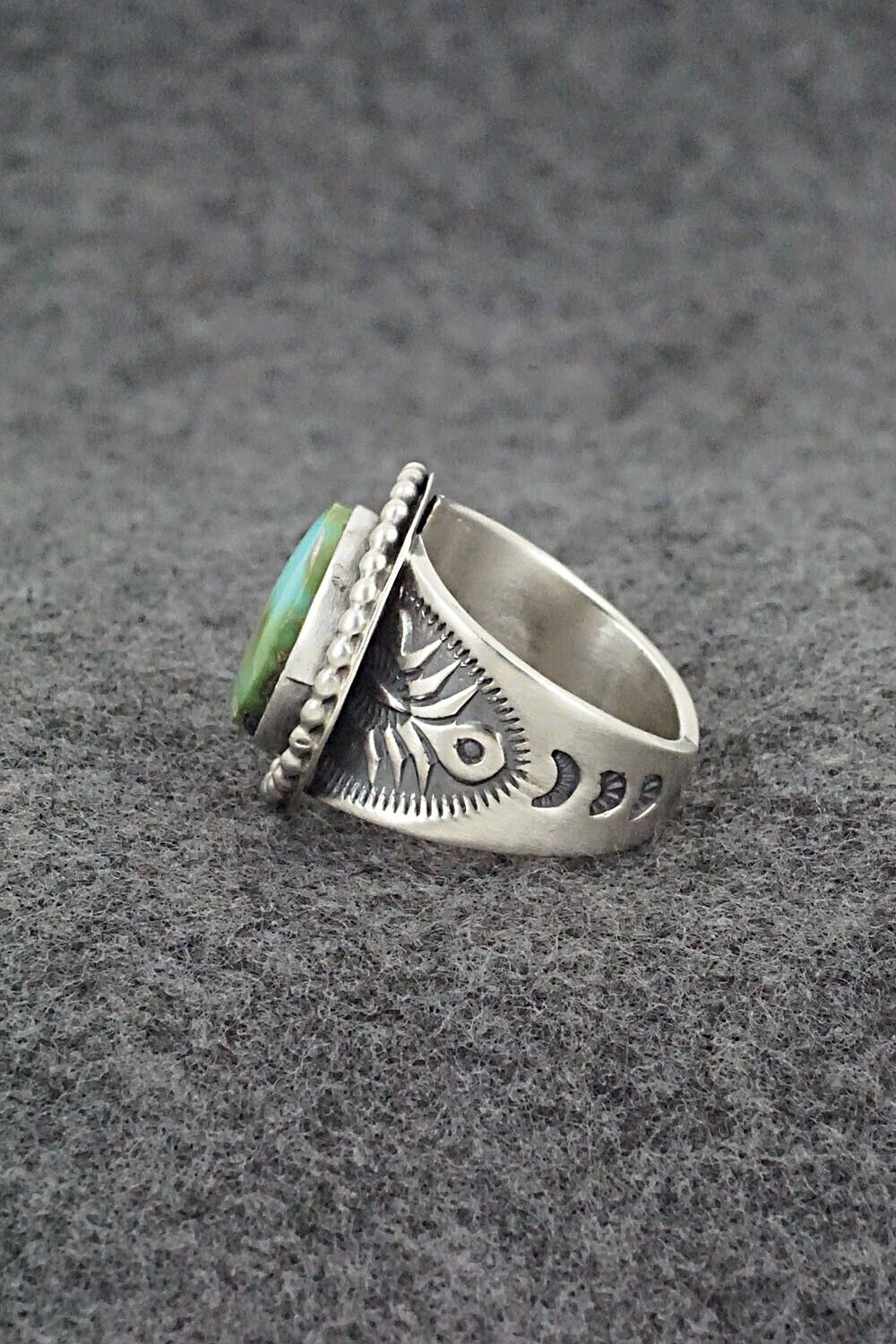 Turquoise & Sterling Silver Ring - Samuel Yellowhair - Size 6.5