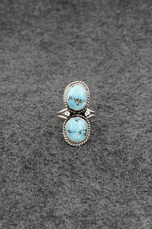 Turquoise & Sterling Silver Ring - Eugene Gruber - Size 5