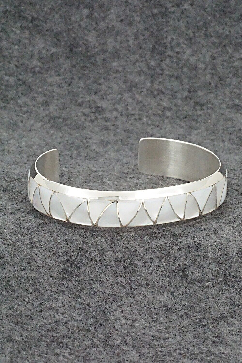 Mother of Pearl & Sterling Silver Inlay Bracelet - Stewart Tucson