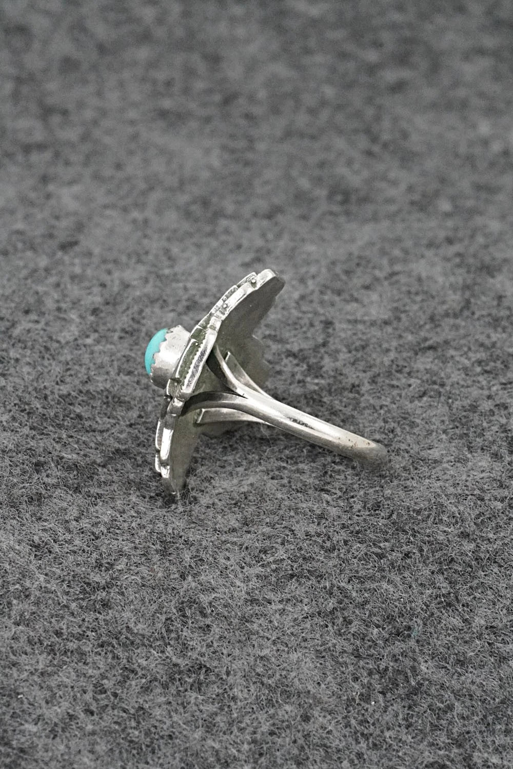 Turquoise and Sterling Silver Ring - Letricia Largo - Size 6.5
