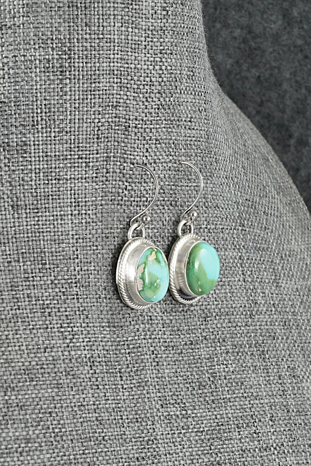 Turquoise & Sterling Silver Necklace and Earrings Set - Bobby Johnson