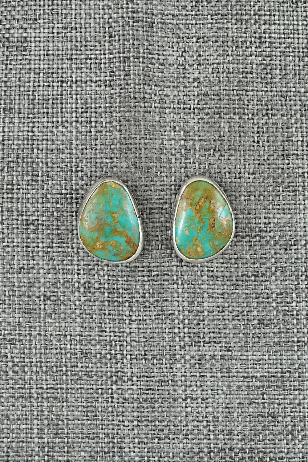 Turquoise & Sterling Silver Earrings - Rosemary Saunders