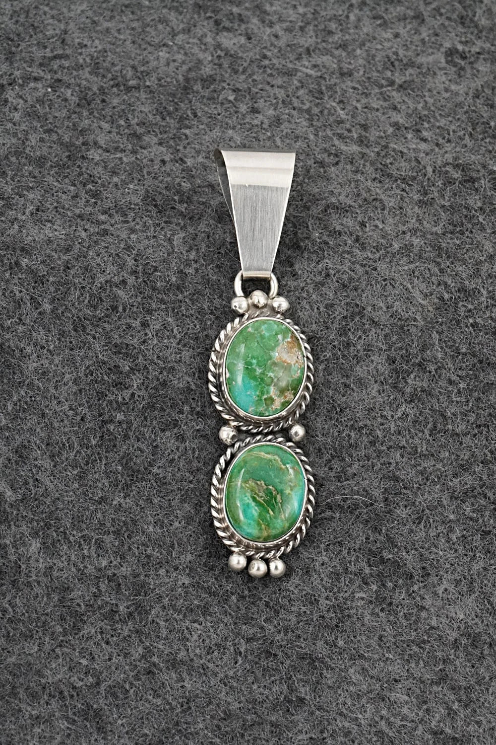 Turquoise & Sterling Silver Pendant - Rena Begay