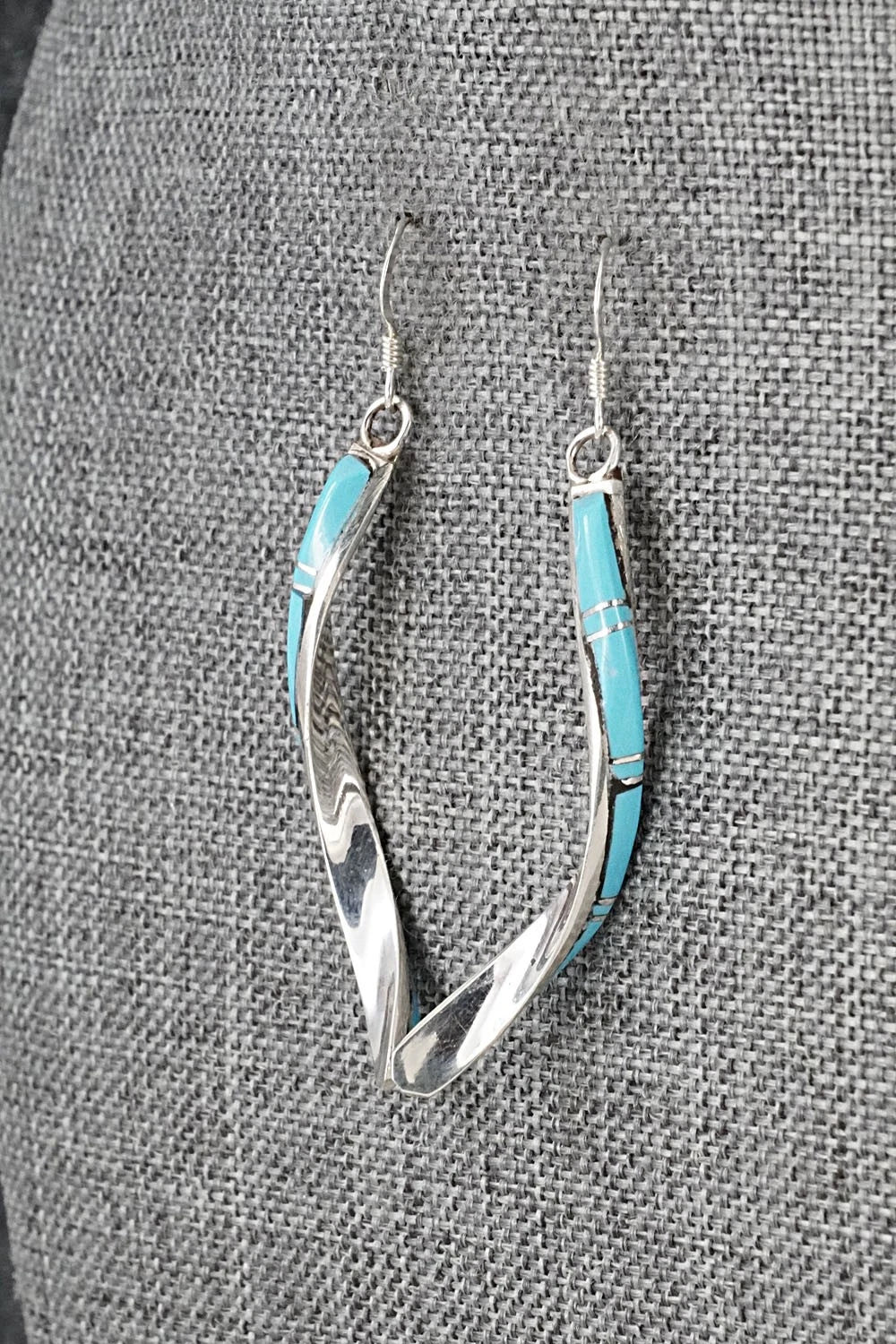 Turquoise & Sterling Silver Earrings - Terrance Panteah
