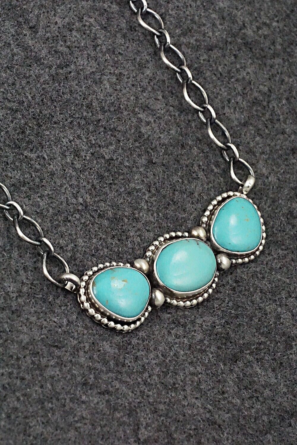 Turquoise & Sterling Silver Necklace - Kathleen Livingston