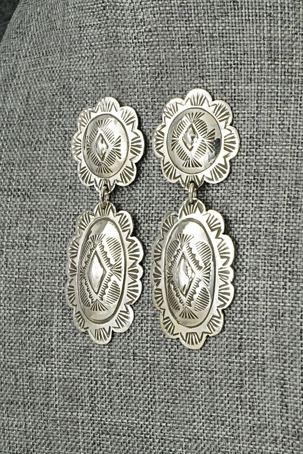 Sterling Silver Earrings - Bertha Begay