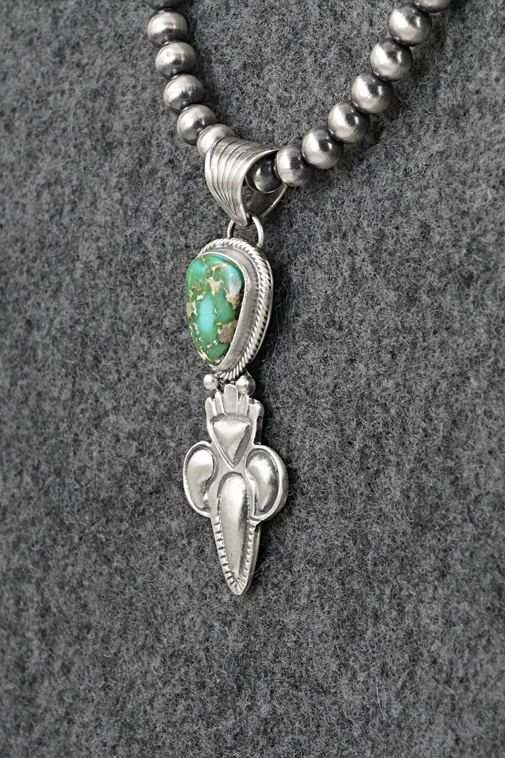 Turquoise & Sterling Silver Necklace - Gary Shorty