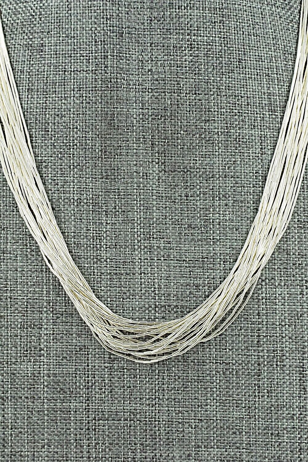 Liquid Silver Necklace - Sterling Silver 24"