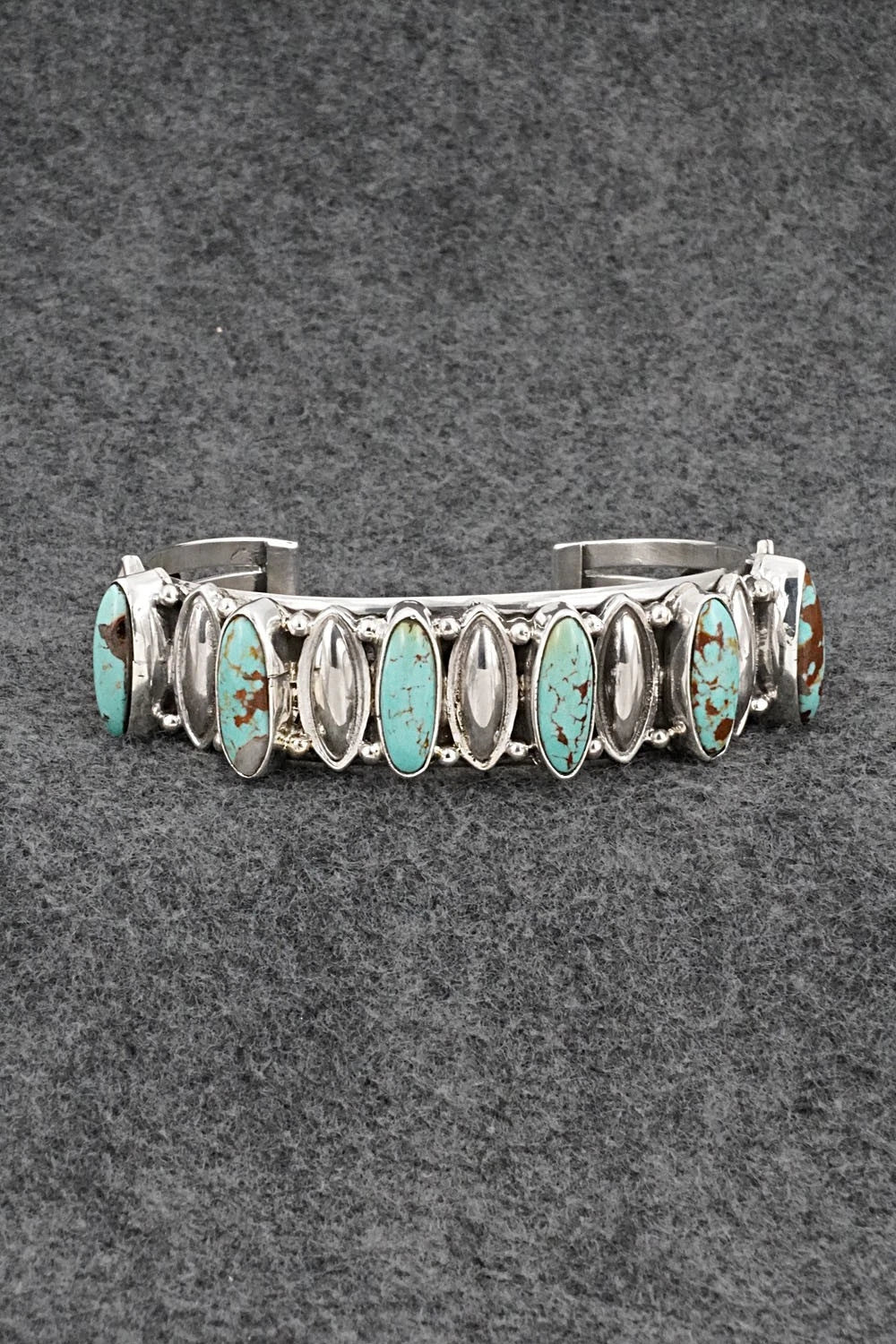 Turquoise & Sterling Silver Bracelet - Jamison Hoskie