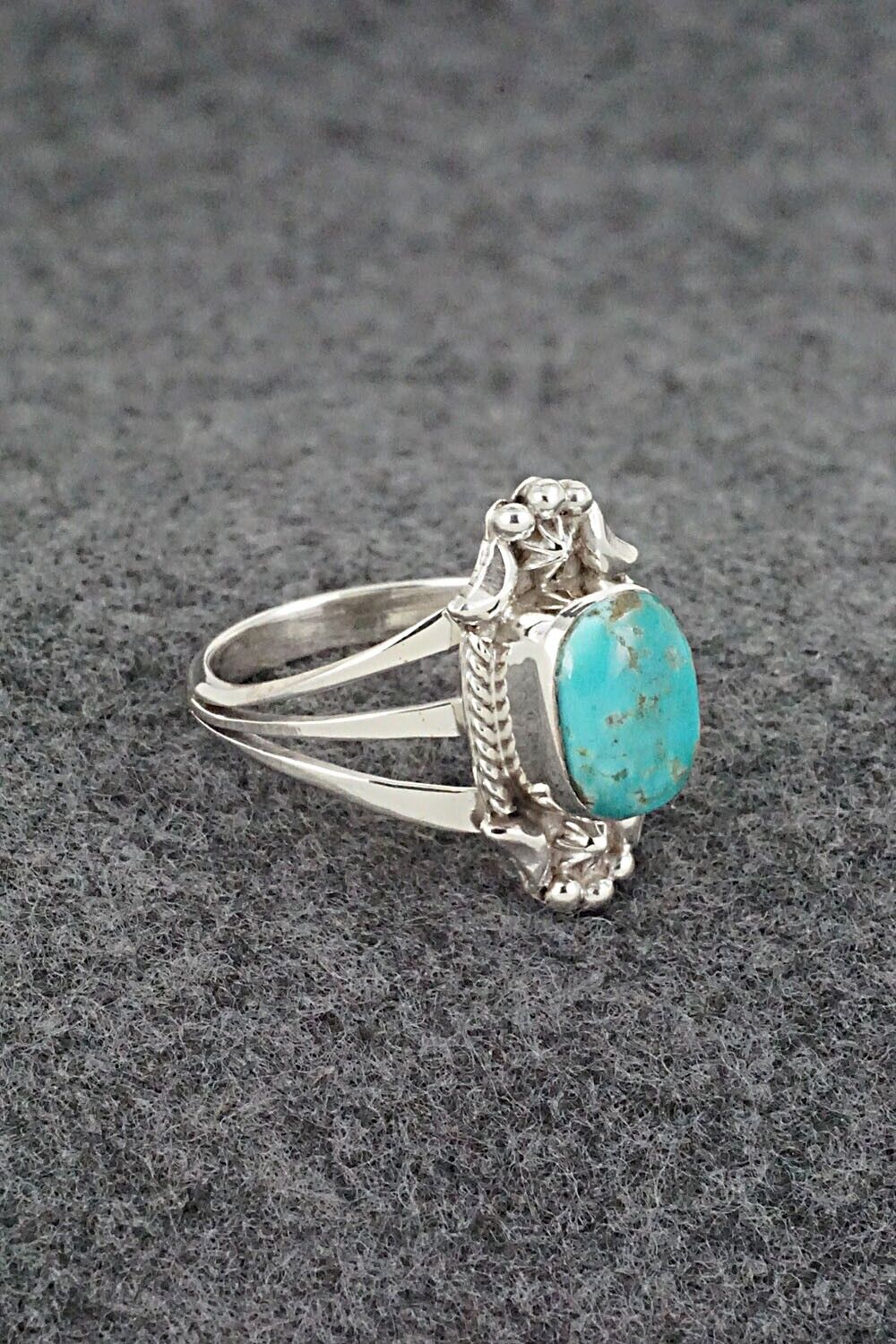 Turquoise & Sterling Silver Ring - Theresa Smith - Size 9