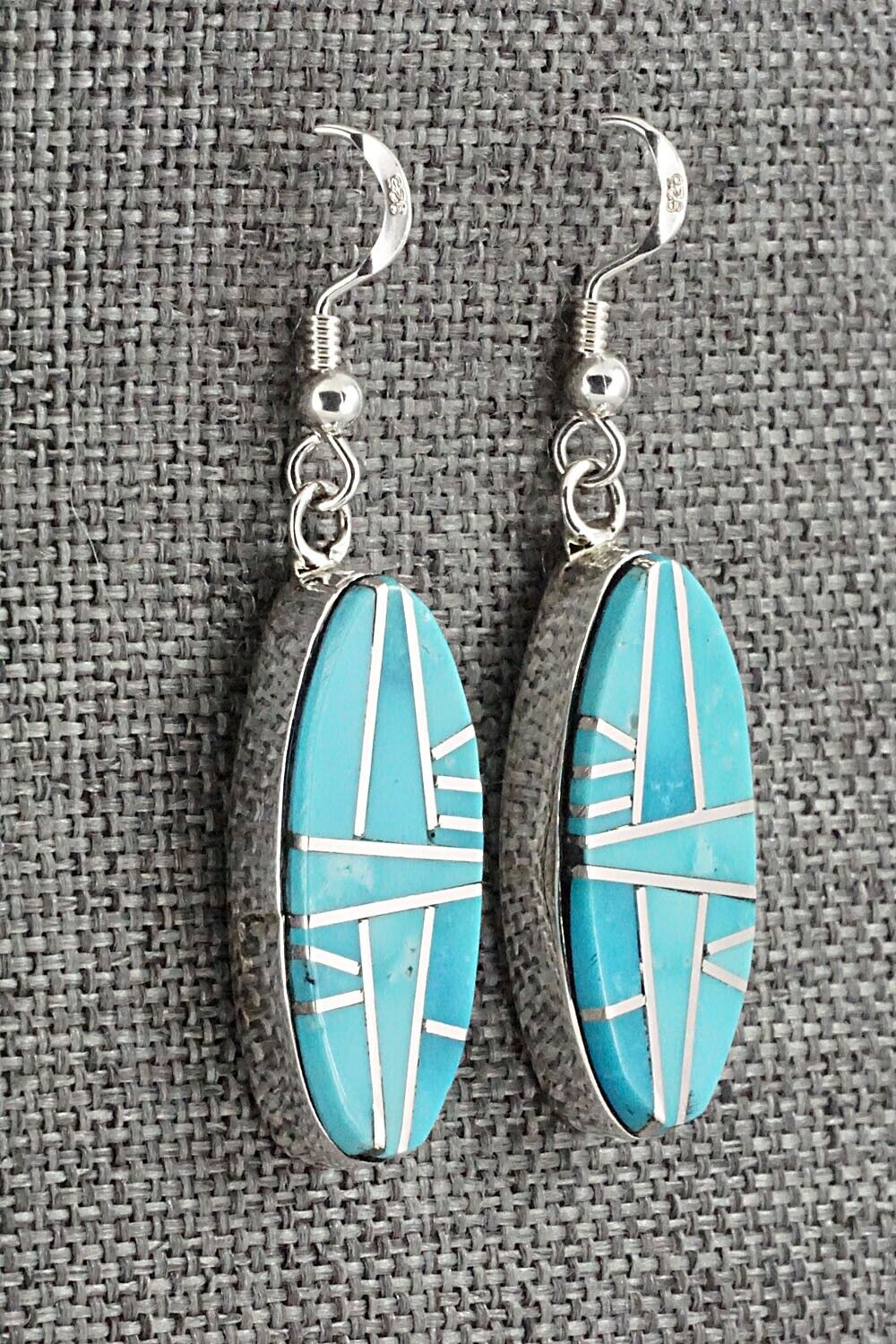 Turquoise & Sterling Silver Pendant & Earrings Set - Julia Etsitty