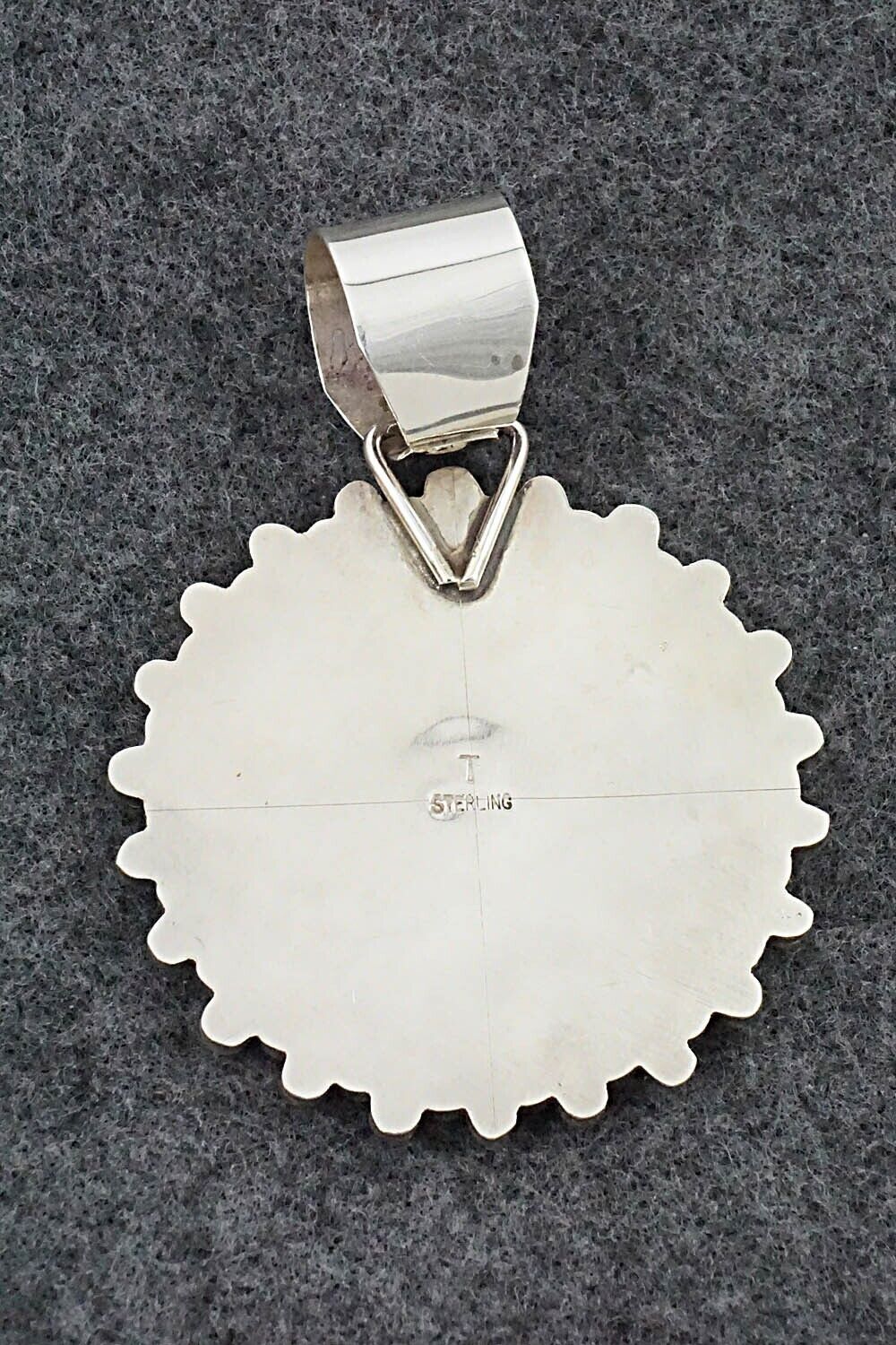 Turquoise & Sterling Silver Pendant - Tomiandra Curley