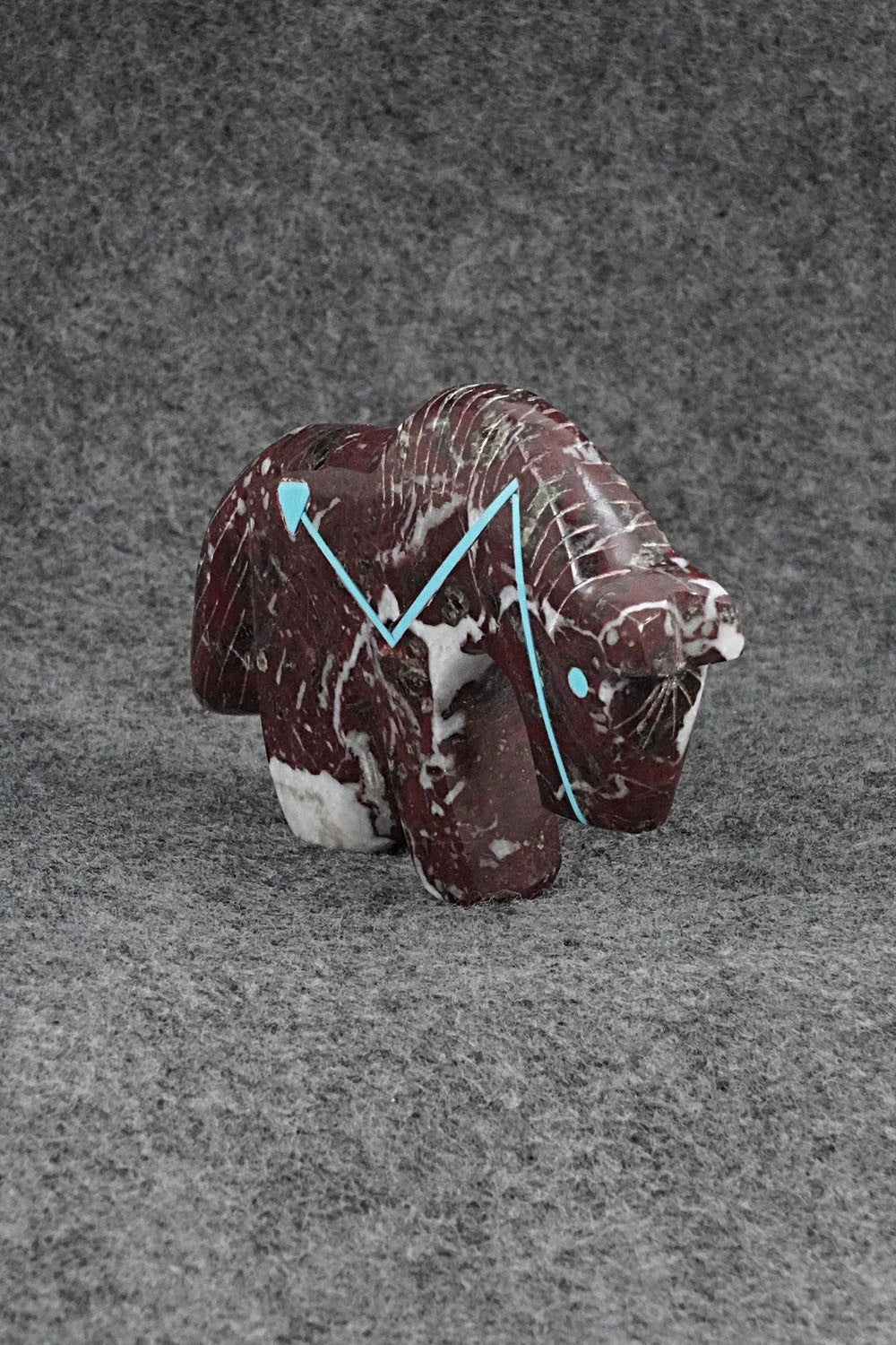Horse Zuni Fetish Carving - Kenric Laiwakete