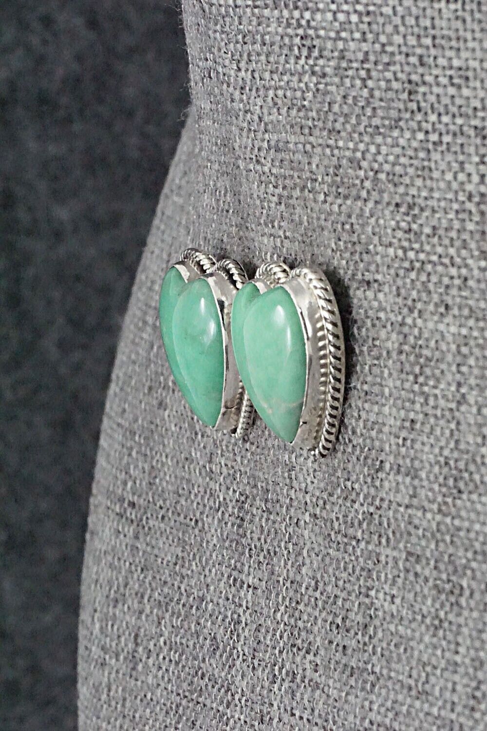 Turquoise and Sterling Silver Earrings - Sharon McCarthy
