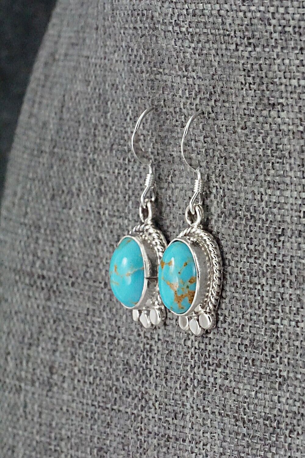 Turquoise and Sterling Silver Earrings - Sharon McCarthy