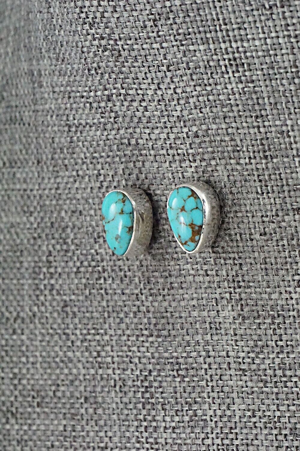 Turquoise & Sterling Silver Earrings - Marco Begaye