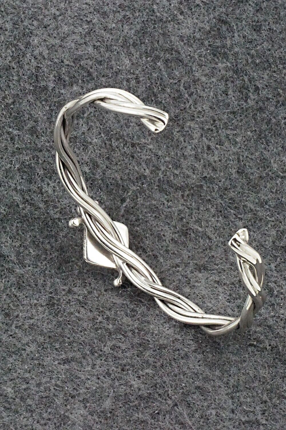 White Buffalo & Sterling Silver Bracelet - Leroy Silversmith