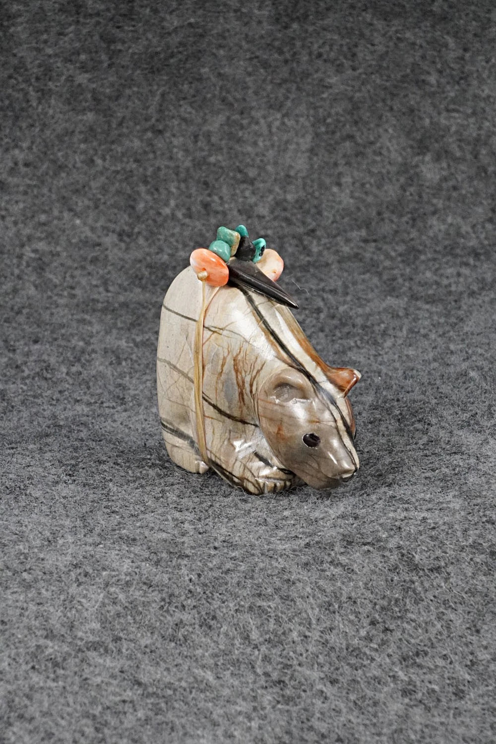 Bear Zuni Fetish Carving - Randy Lucio