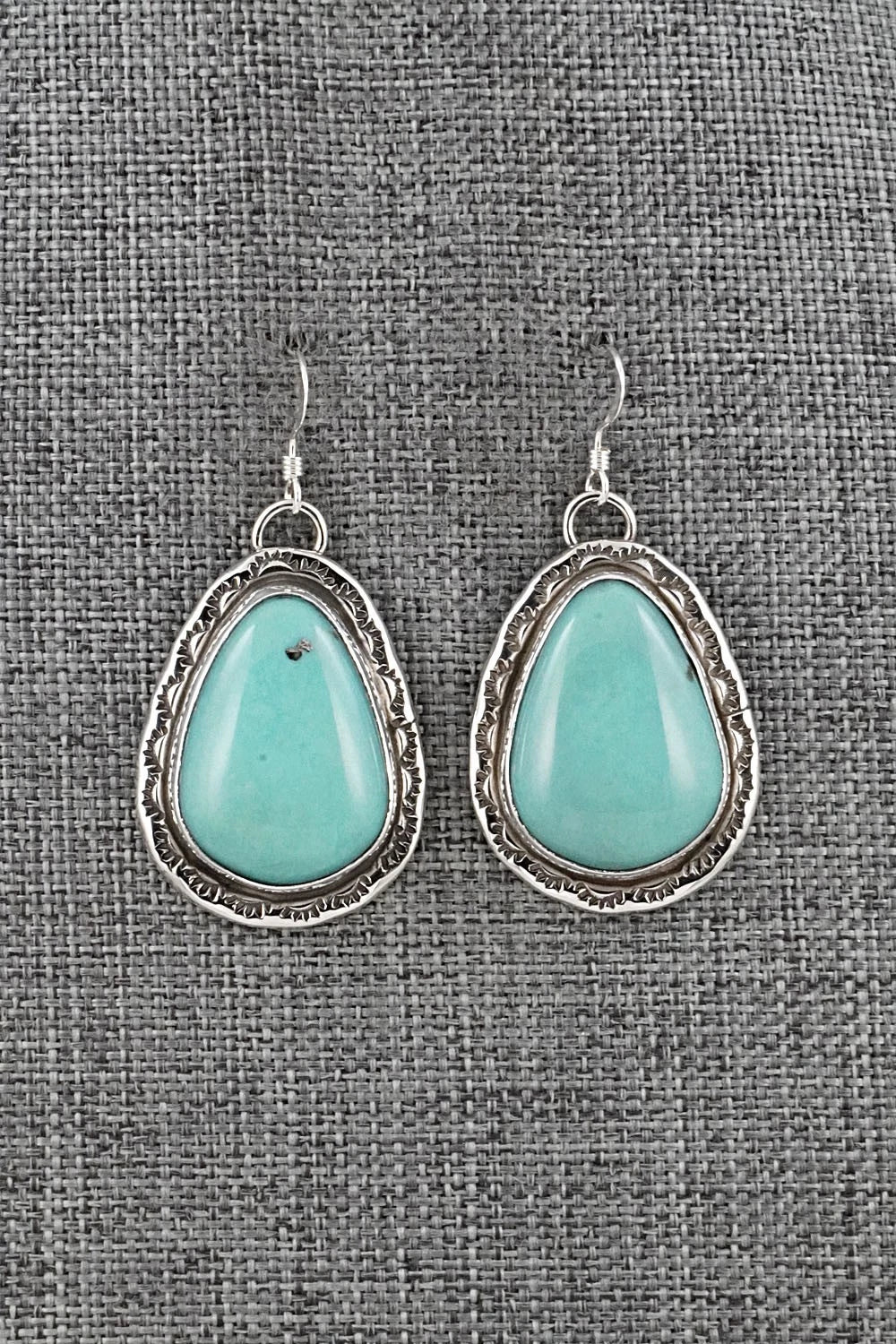 Turquoise & Sterling Silver Earrings - Danny Henio