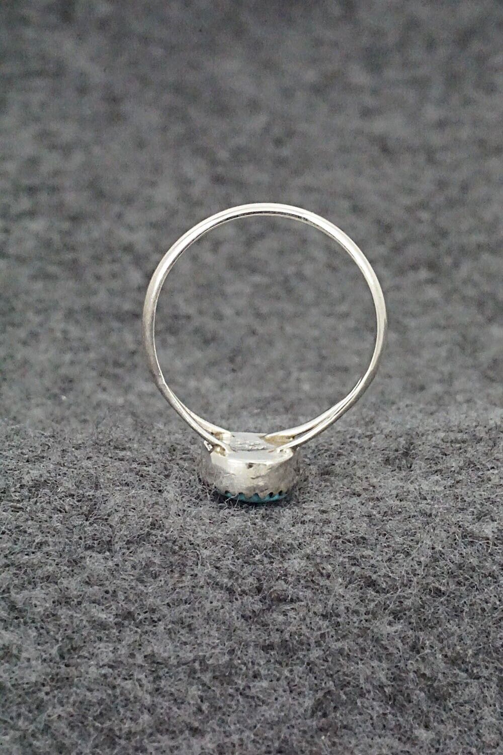 Turquoise & Sterling Silver Ring - Theresa Smith - Size 8