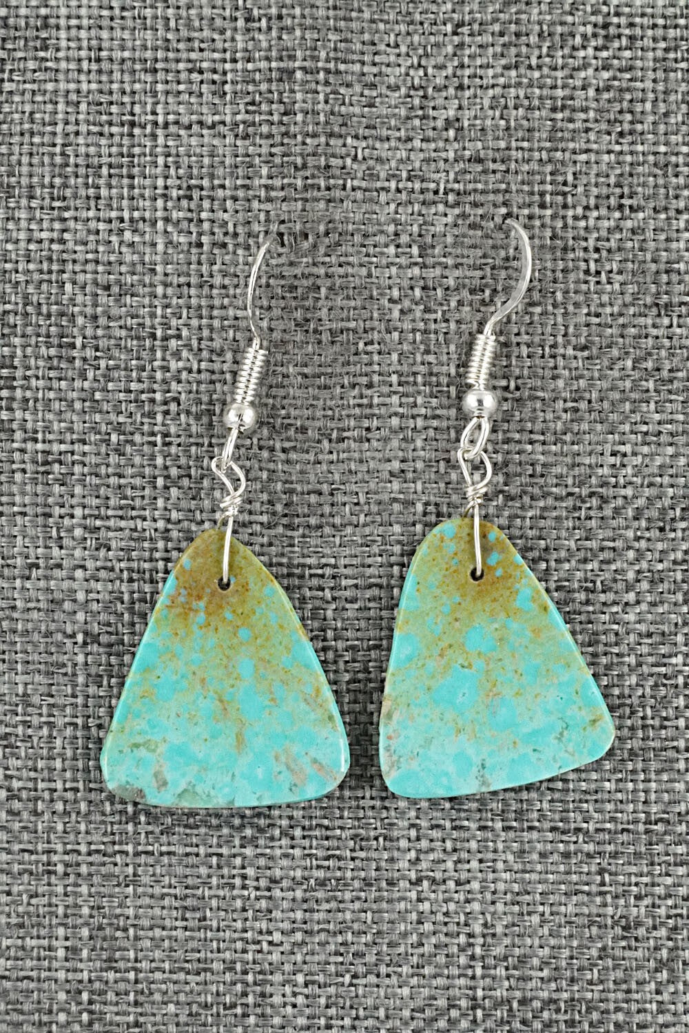 Turquoise & Sterling Silver Earrings - Louise Pete
