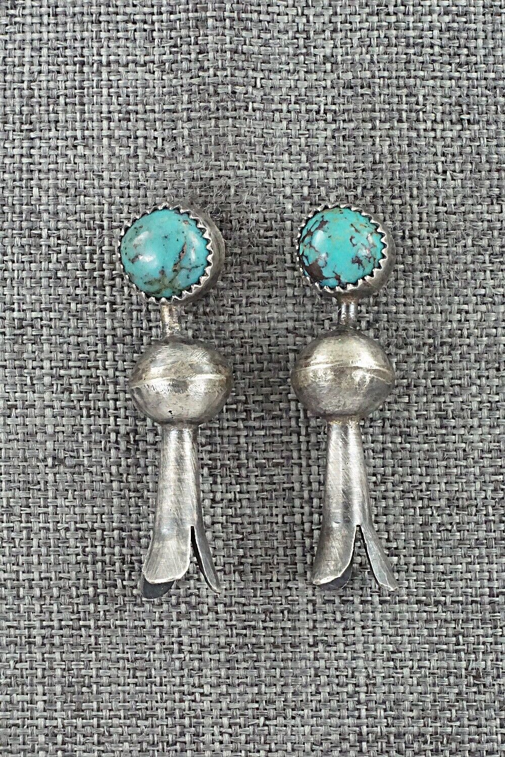 Turquoise & Sterling Silver Earrings - Emily Tsosie