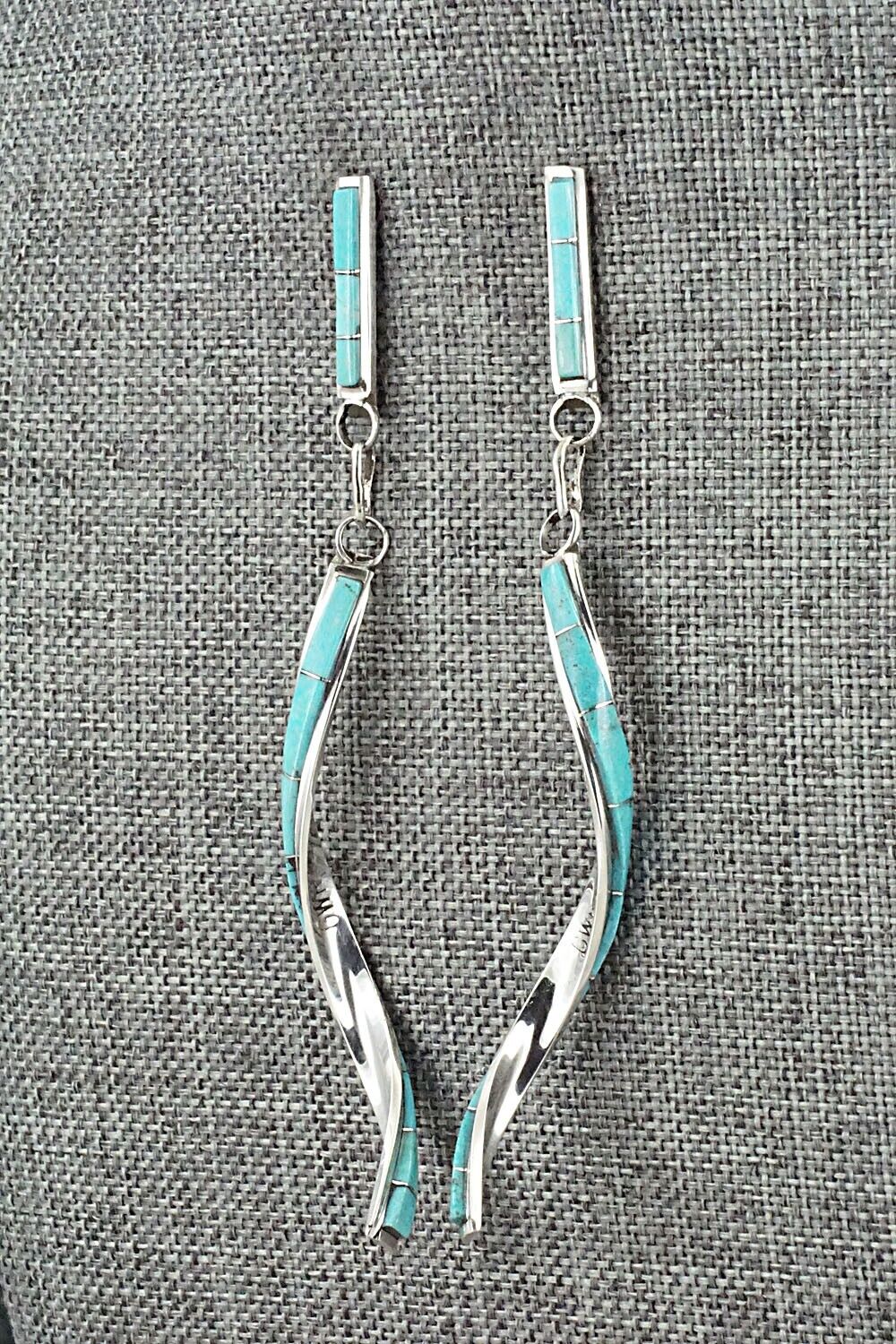 Turquoise & Sterling Silver Earrings - Gloria Waseta