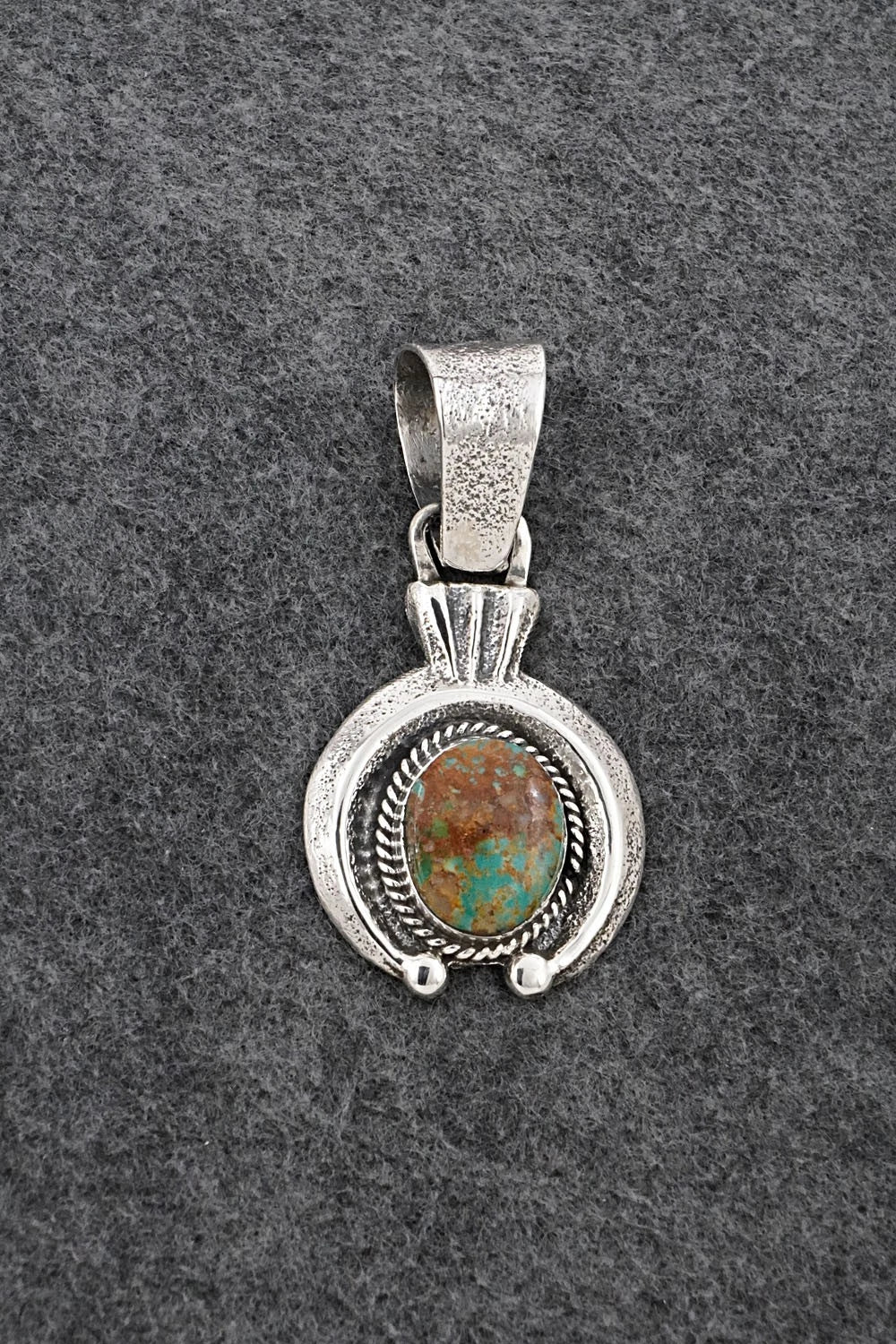 Turquoise & Sterling Silver Pendant - Delbert Arviso