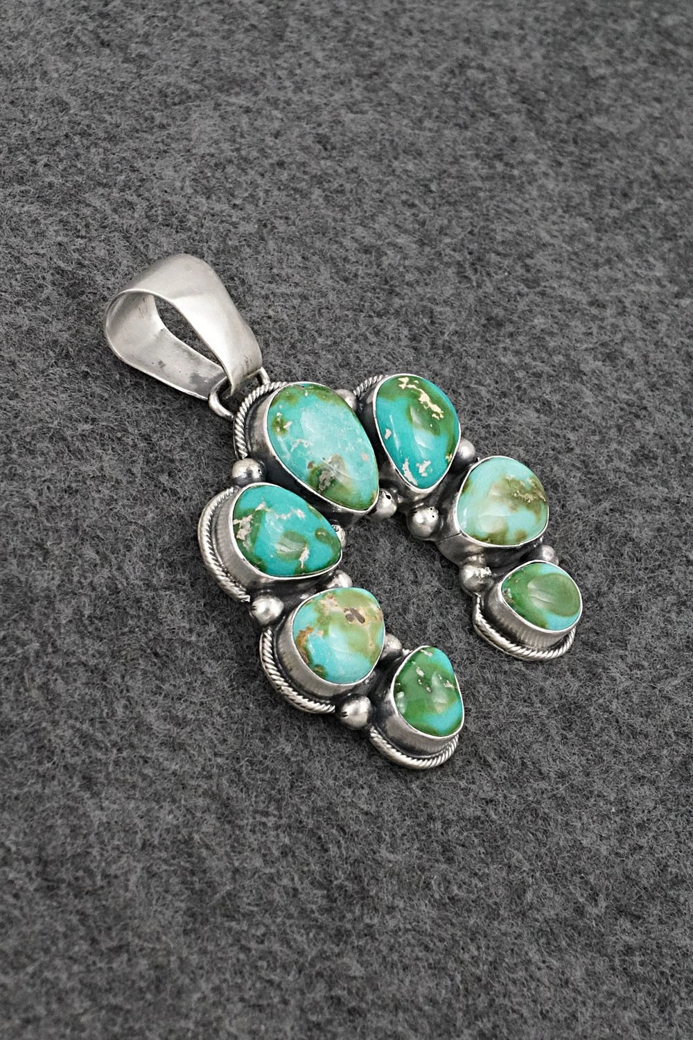 Turquoise & Sterling Silver Pendant - Paul Livingston