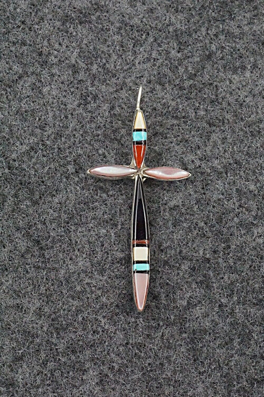 Multi Stone & Sterling Silver Pendant - Sylvester Noche