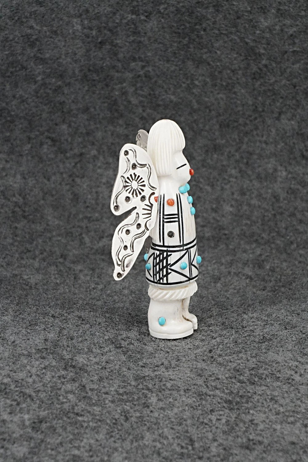 Butterfly Maiden Zuni Fetish Carving - Claudia Peina