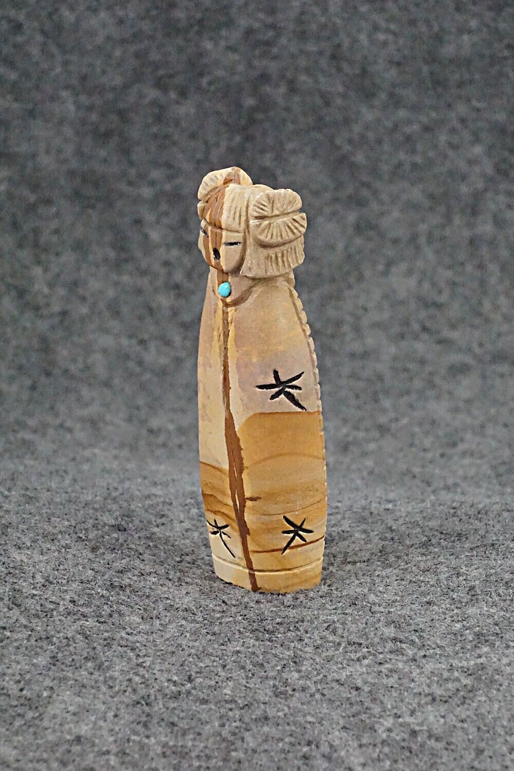 Corn Maiden Zuni Fetish Carving - Sandra Quandelacy