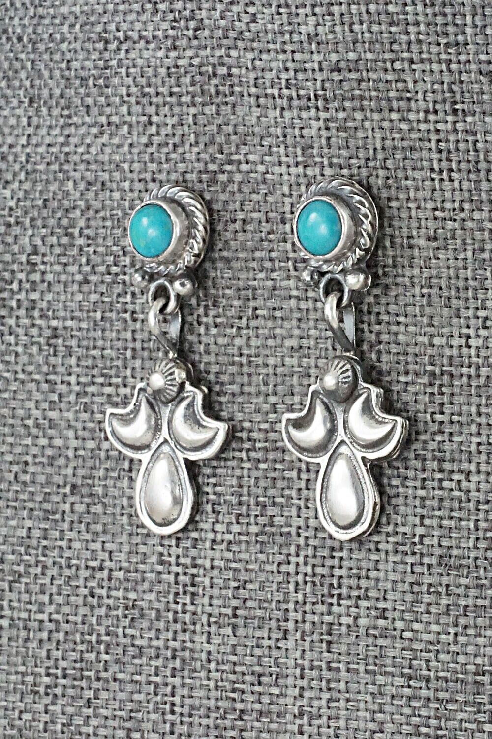 Turquoise & Sterling Silver Earrings - Annie Spencer