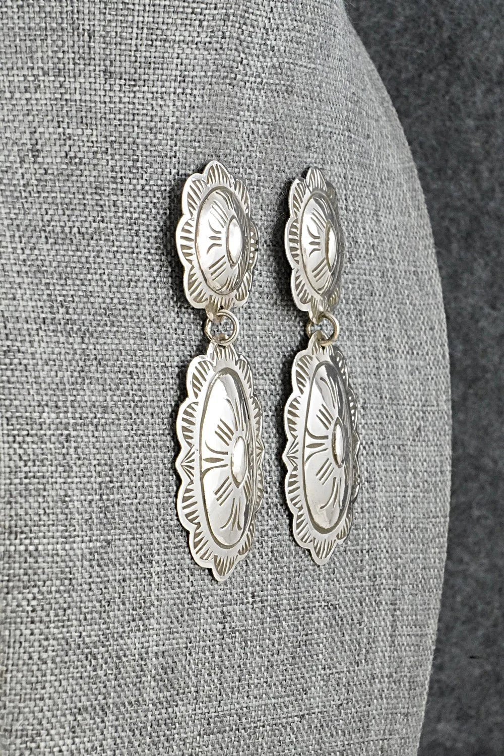Sterling Silver Earrings - Bertha Begay