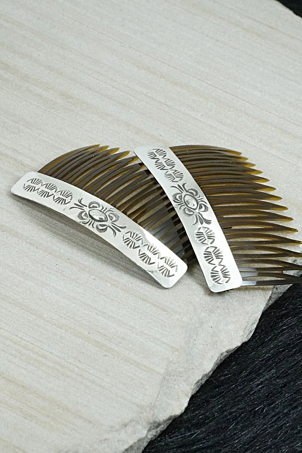 Sterling Silver Hair Combs - Bertha Begay