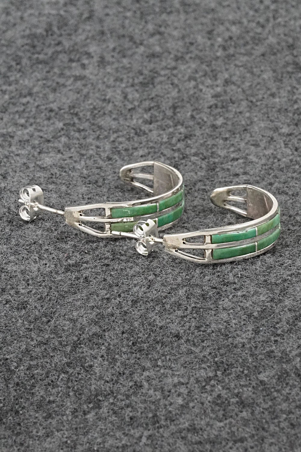 Turquoise & Sterling Silver Earrings - Andrew Enrico