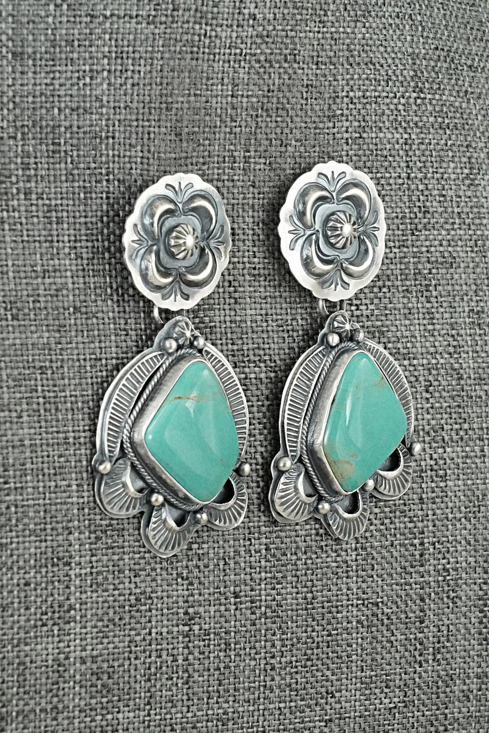 Turquoise & Sterling Silver Earrings - Randy Boyd